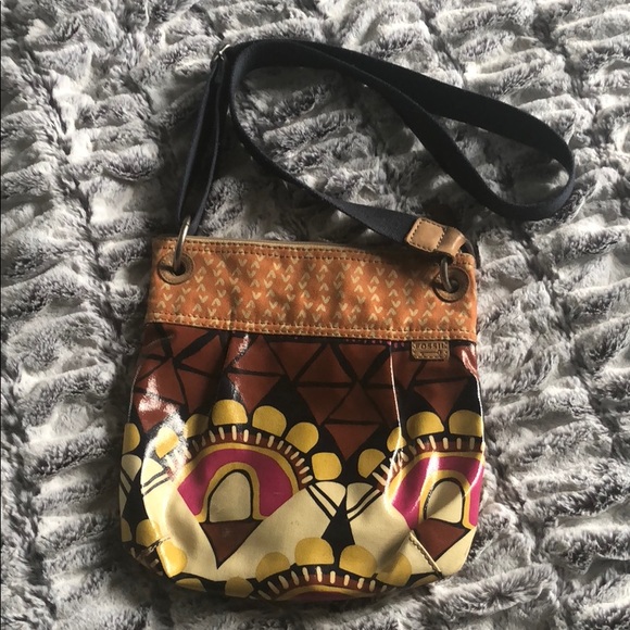 Fossil Handbags - Fossil Key•Per Multi-Colored Crossbody Bag